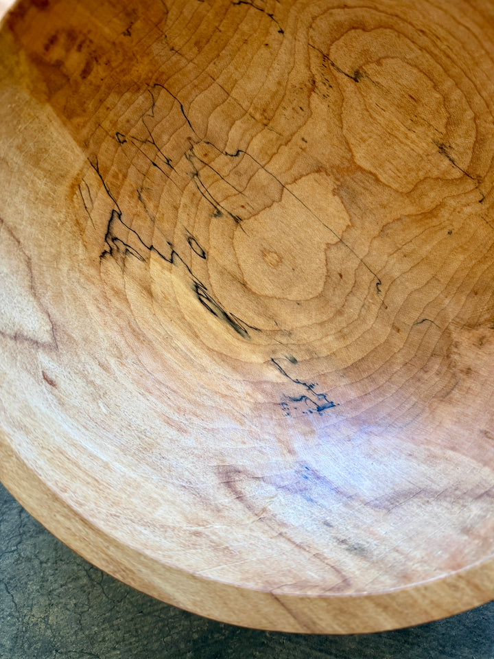 Spencer Peterman - Classic Spalted Ambrosia Maple Bowl  | 10" | F