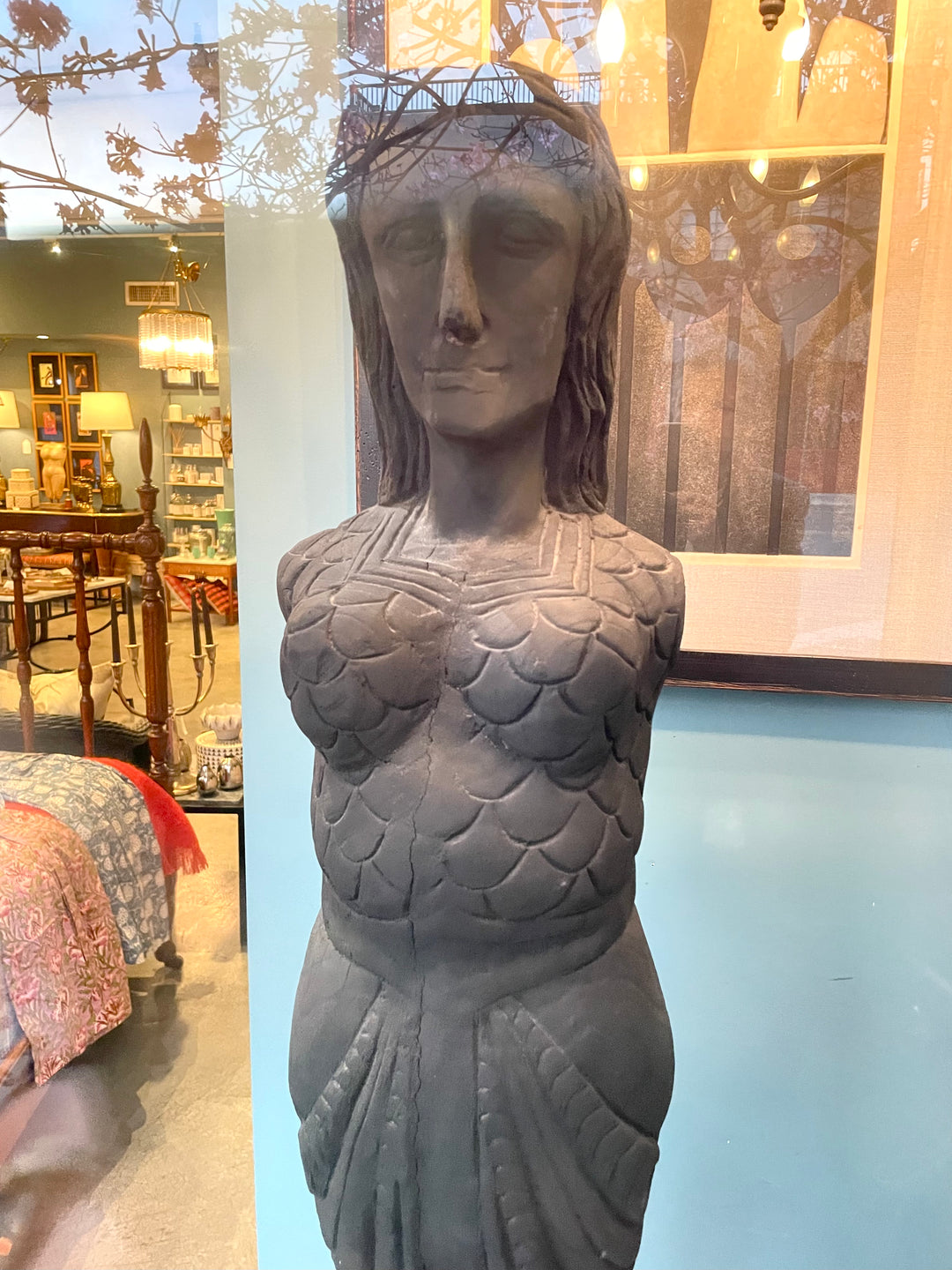 Standing Woman Wood Sculpture