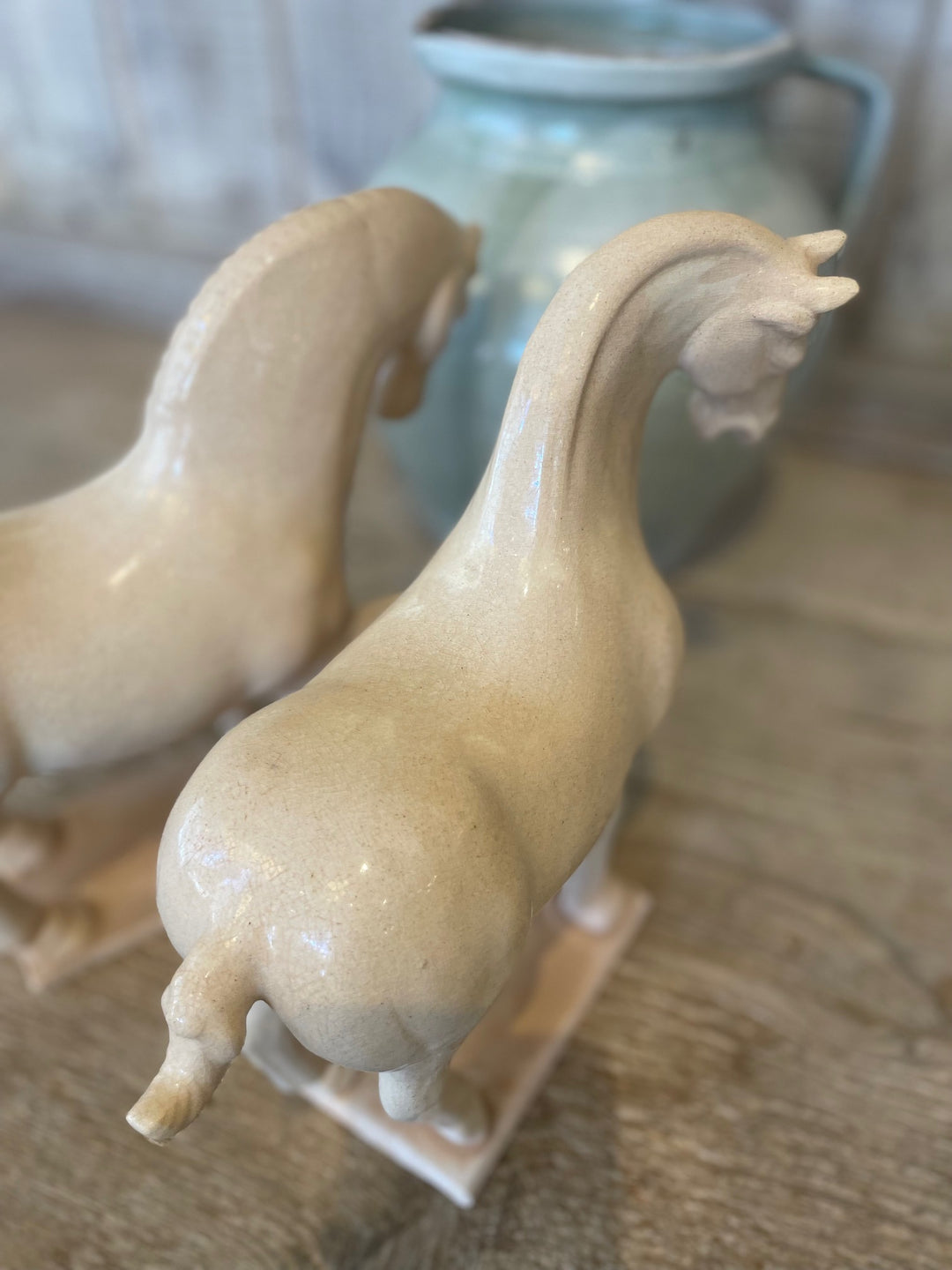 Jingdezhen Porcelain Tang Horse | Pair