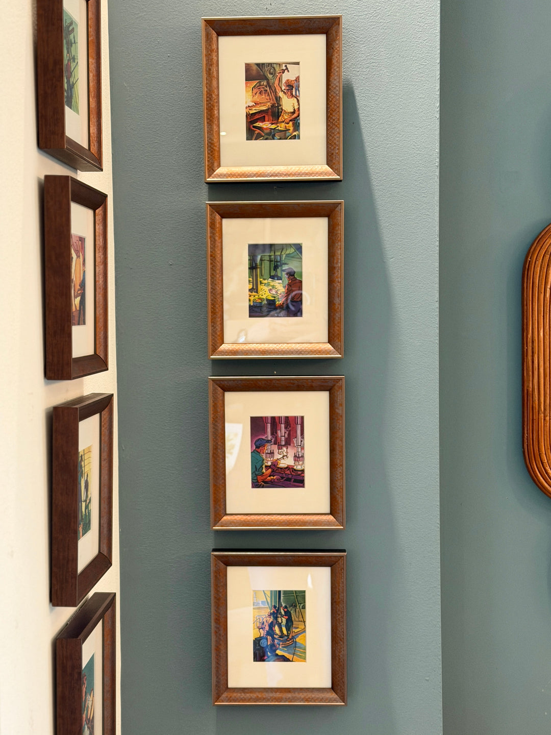 Vintage Instructional Prints Attributed to N. C. Wyeth | Set of 4-A