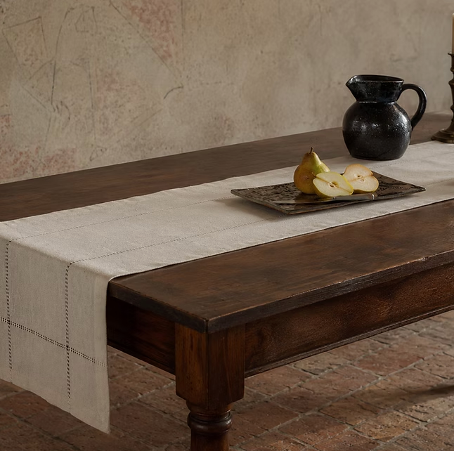 LIENZO - 90" Table Runner | Ecru