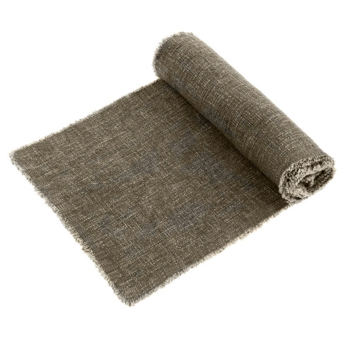 Selena Linen Table Runner | Grey