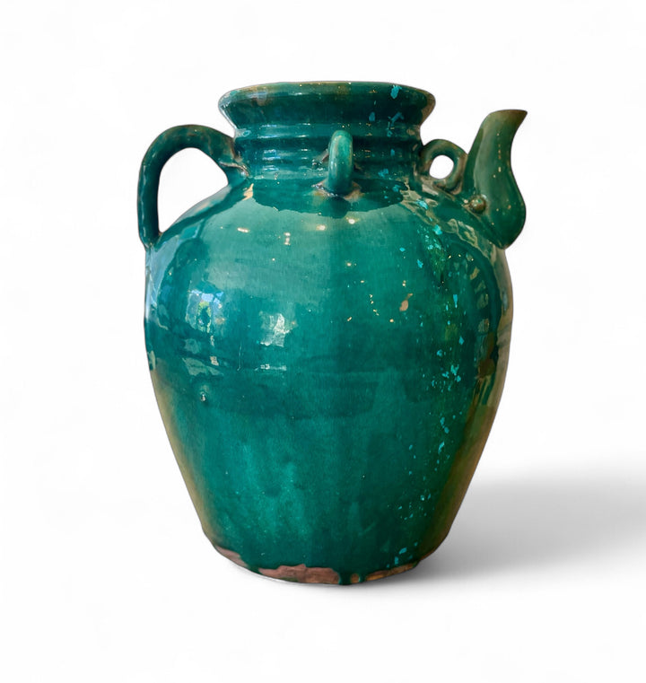 Old Large Chinese Water / Tea Jug with Spout