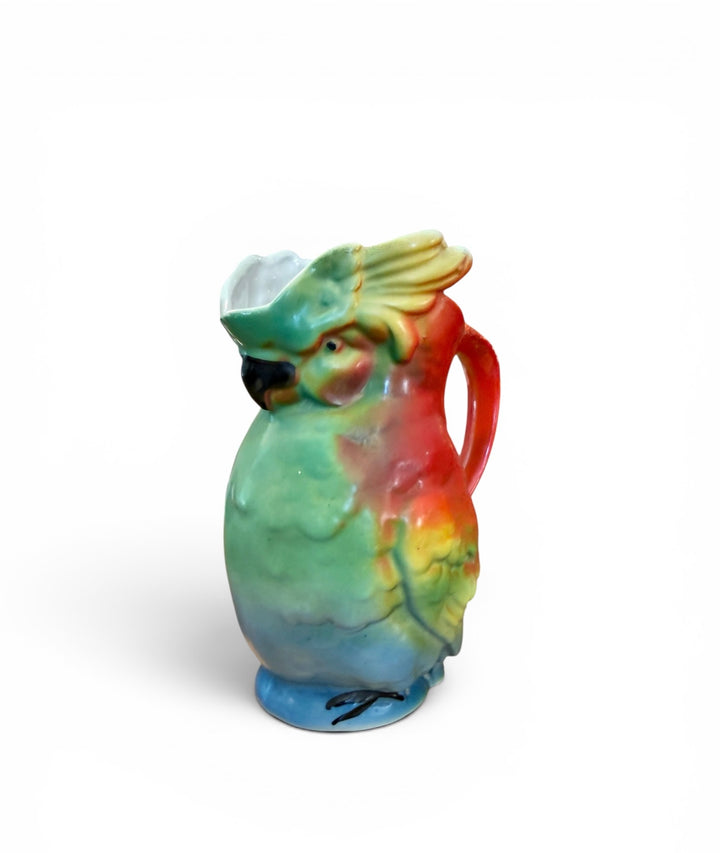 Antique Ceramic Parrot Creamer, Germany