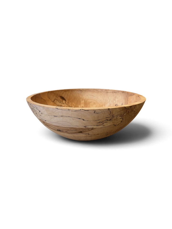 Spencer Peterman - Classic Spalted Ambrosia Maple Bowl | C | 15"