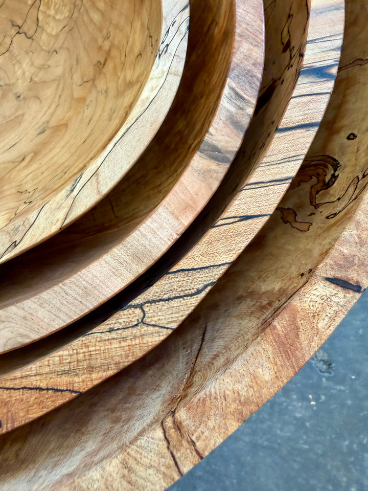 Spencer Peterman - Classic Spalted Ambrosia Maple Bowl  | 10" | D