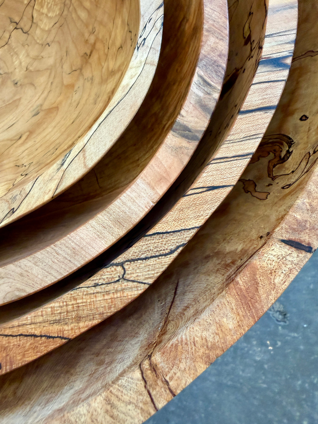 Spencer Peterman - Classic Spalted Ambrosia Maple Bowl  | 10" | B