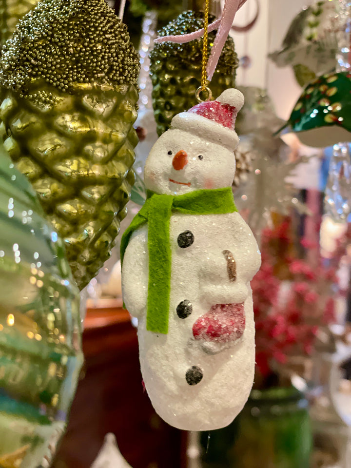 4.5" Resin Snowman Ornament | C