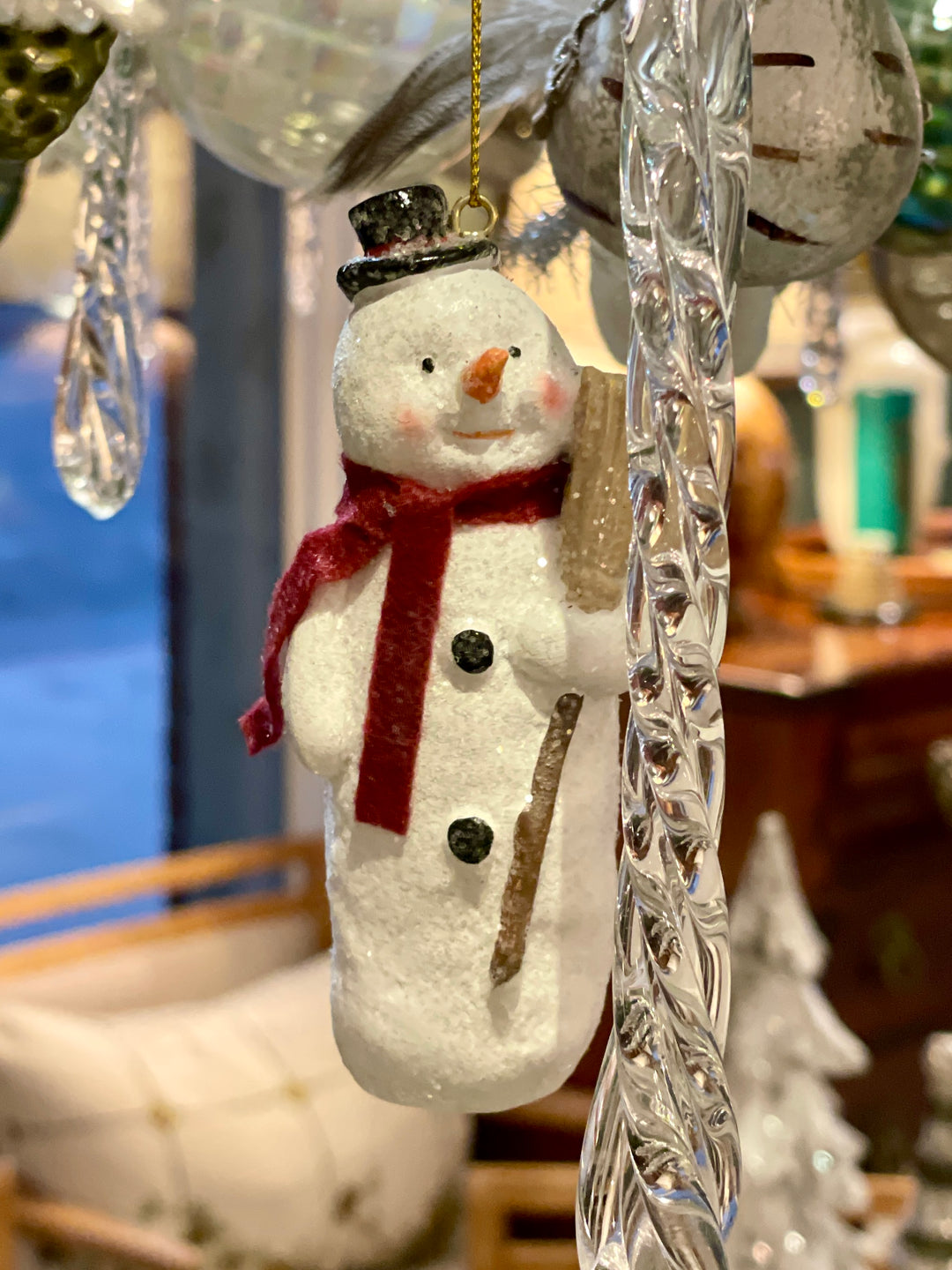 4.5" Resin Snowman Ornament | A