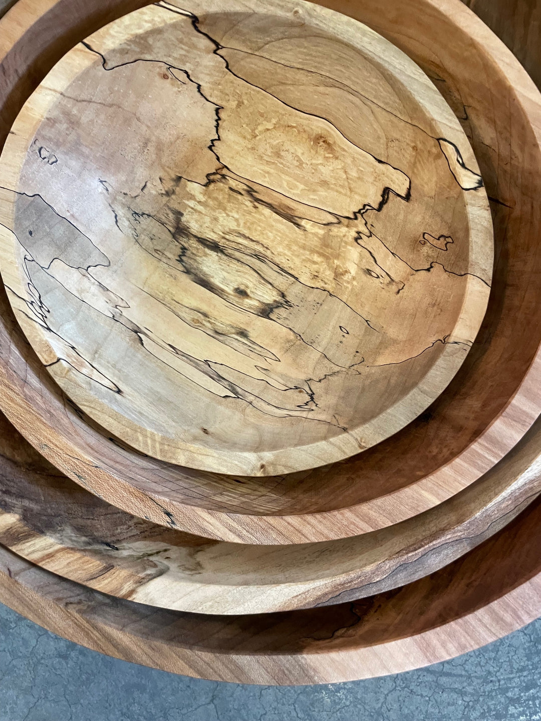 Spencer Peterman - Classic Spalted Ambrosia Maple Bowl  | 18"