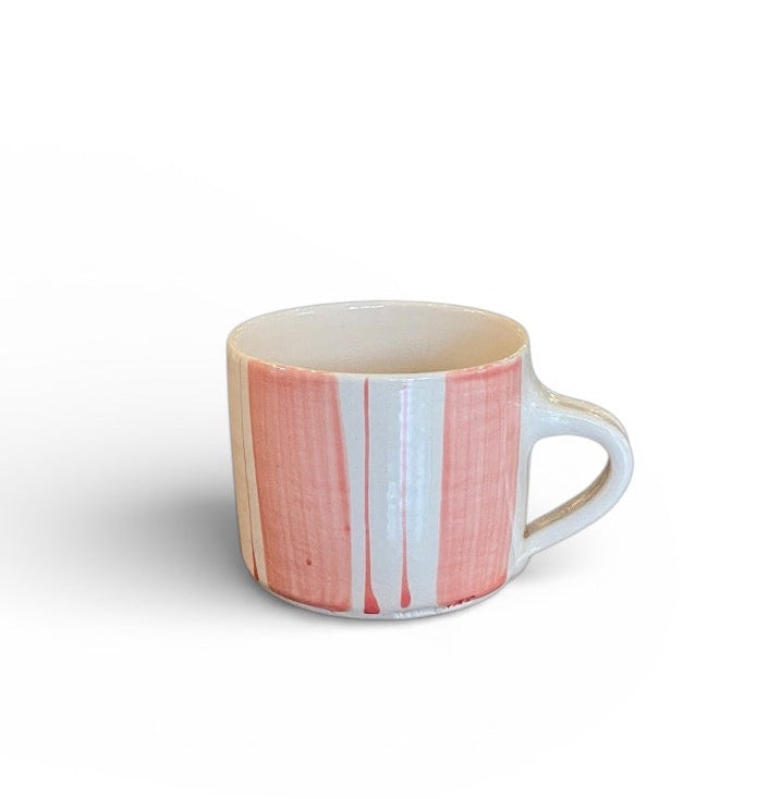 Wonki Ware - Banded Squat Mug | Poppy