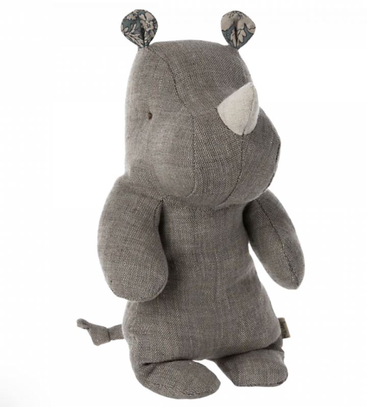 Maileg - Stuffed Rhino in Grey | S