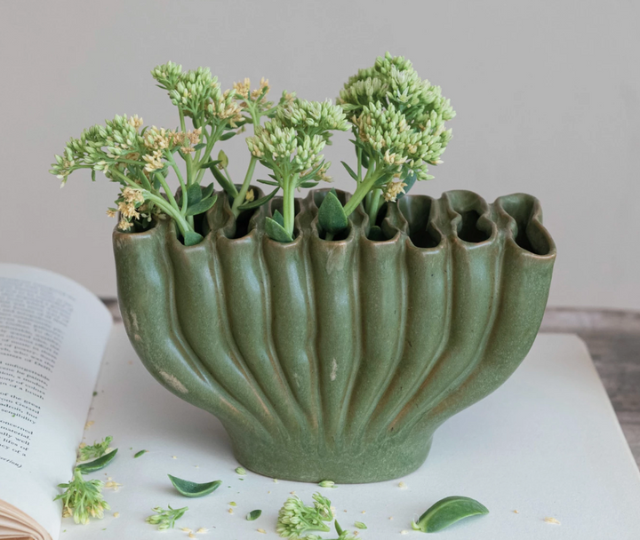 Stoneware Sculptural Vase