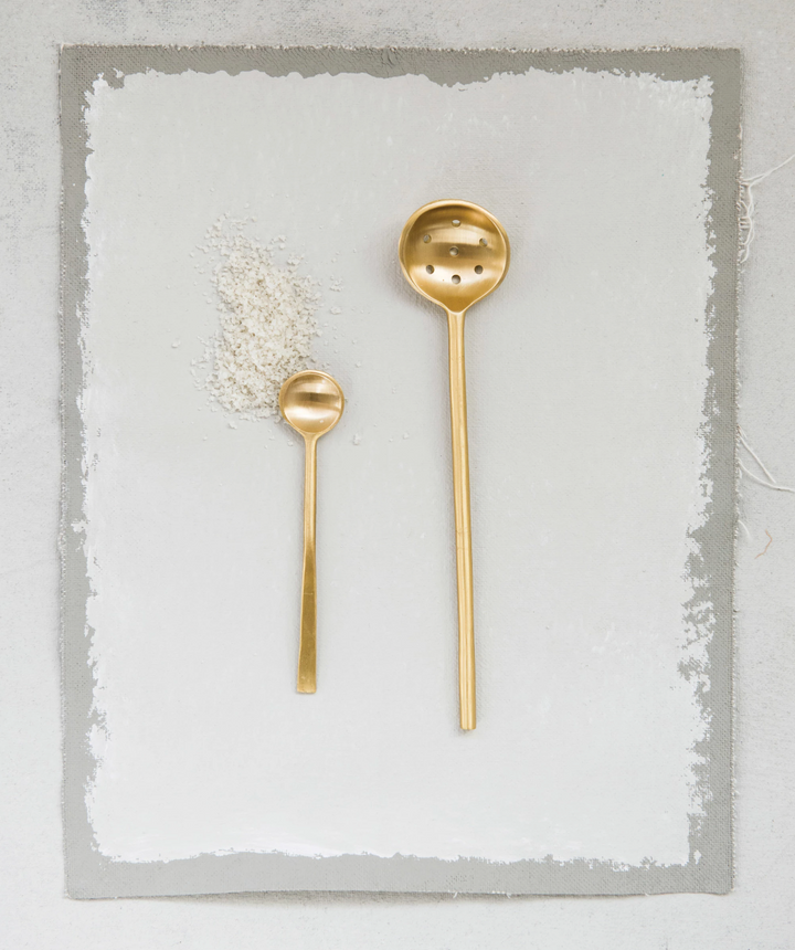 Brass Olive Spoon