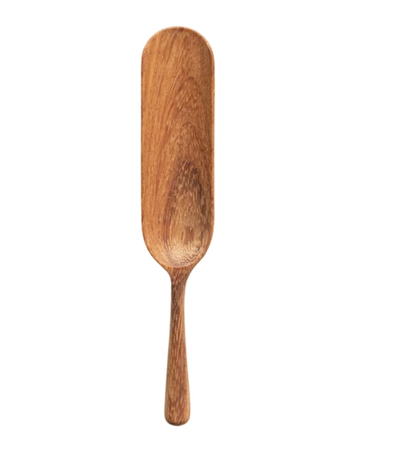 Carved Doussie Wood Spoon + Spatula Set