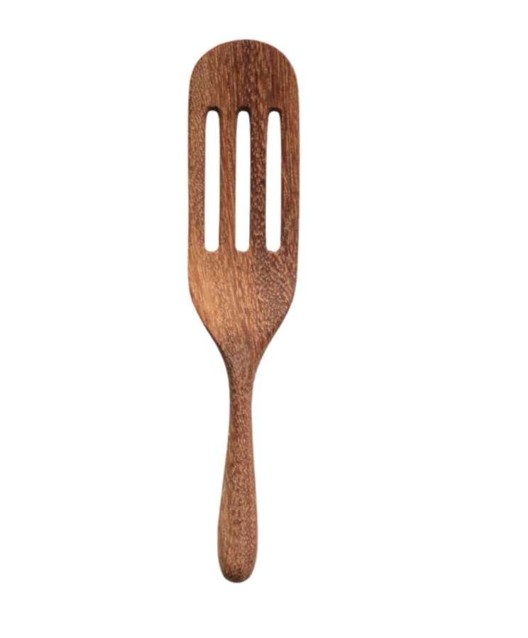 Carved Doussie Wood Spoon + Spatula Set