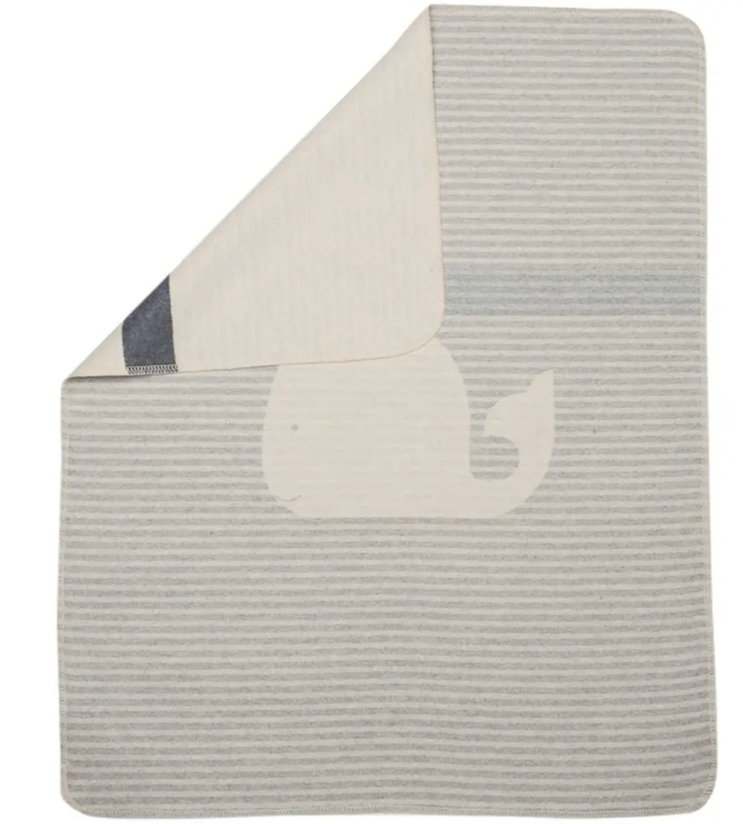 David Fussenegger - JUWEL Baby Blanket | Whale Stripes