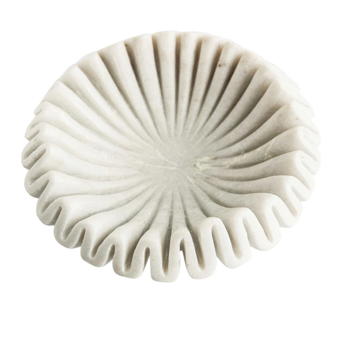 Marble Fluted Dish