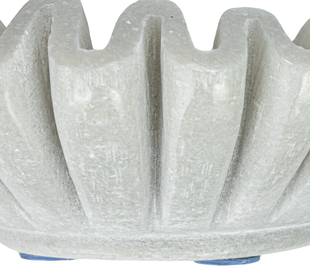 Marble Fluted Dish