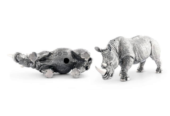 Vagabond - Pewter Rhino Salt & Pepper Shakers