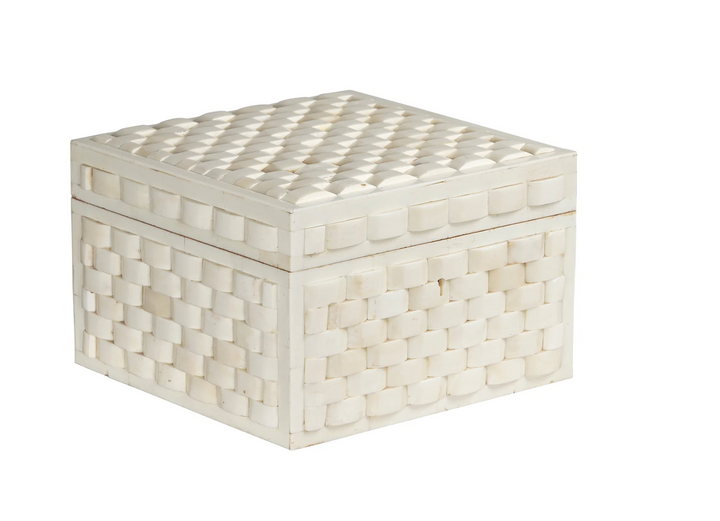 Basketweave Bone Box | S