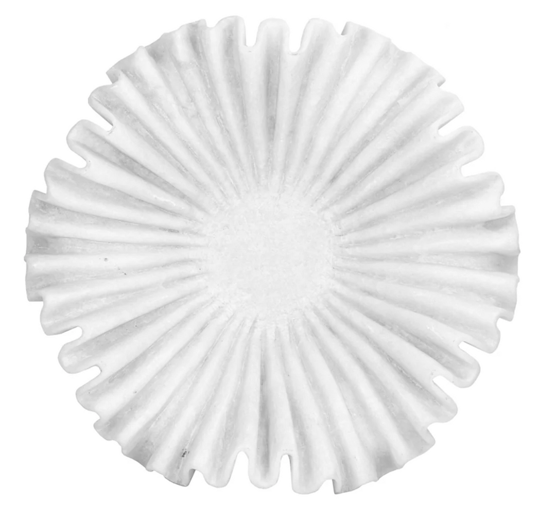 Marble Ruffle Rim Bowl | L