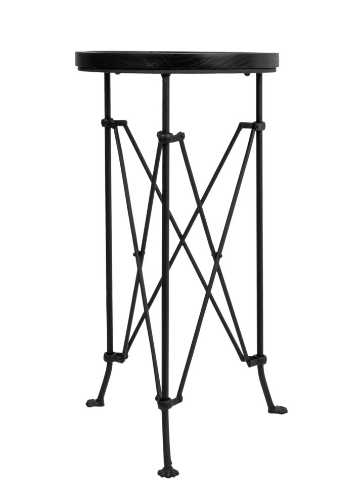 Metal Table with Wood Top