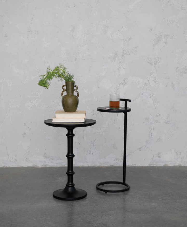 Matte Black Mango Wood Table