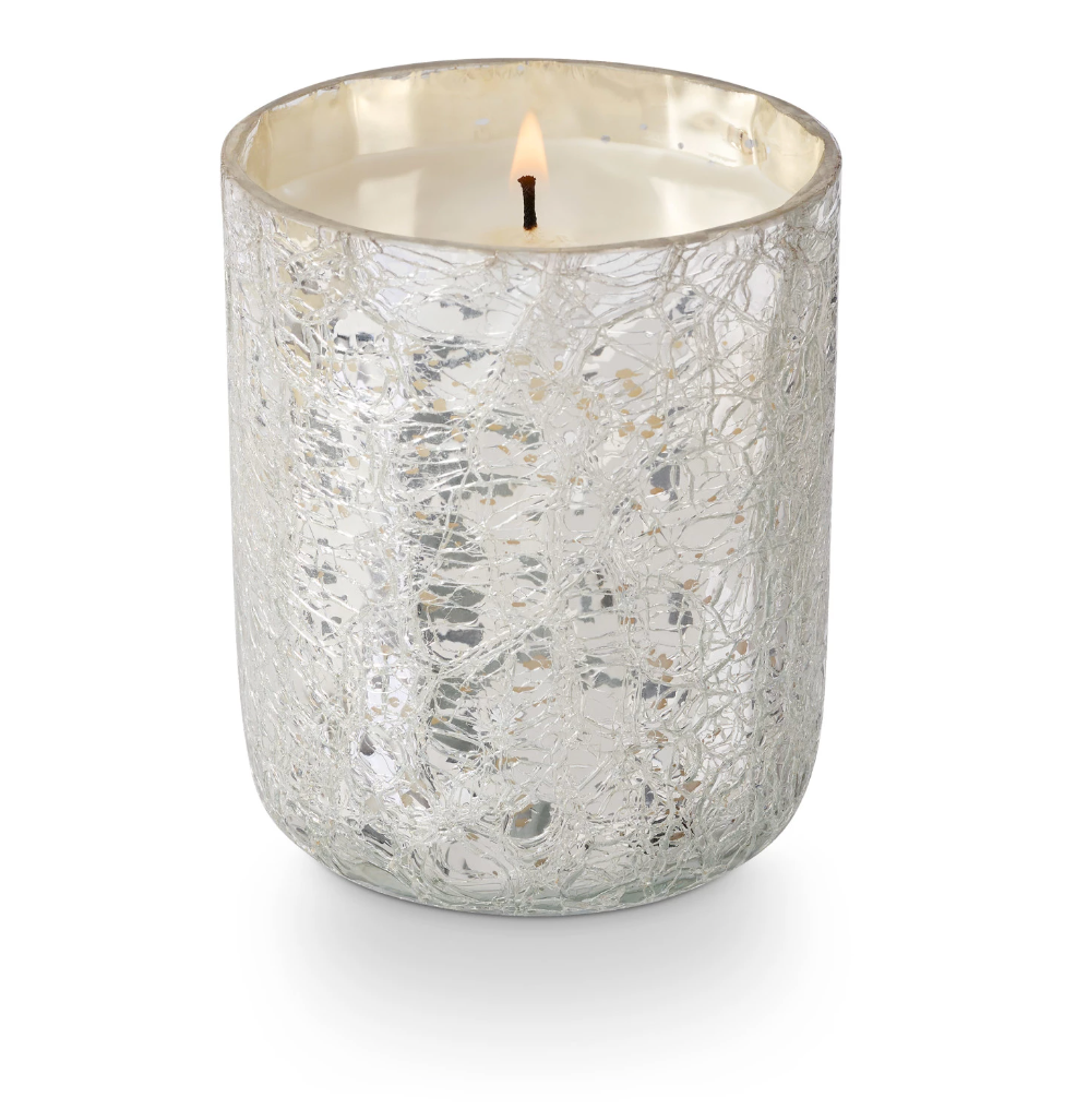 Illume - Balsam & Cedar Luxe Boxed Crackle Glass Candle | S