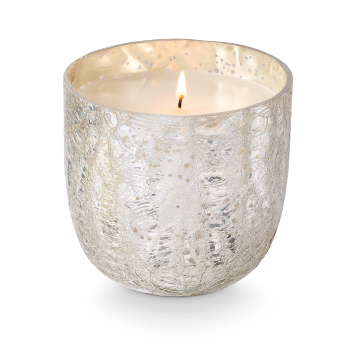 Illume - Balsam & Cedar Luxe Boxed Crackle Glass Candle | L