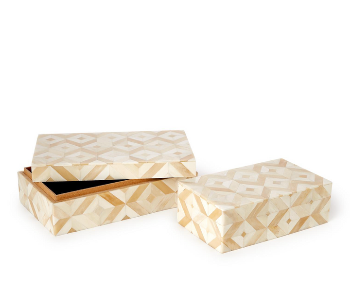 St Mark Diamond Covered Box | L