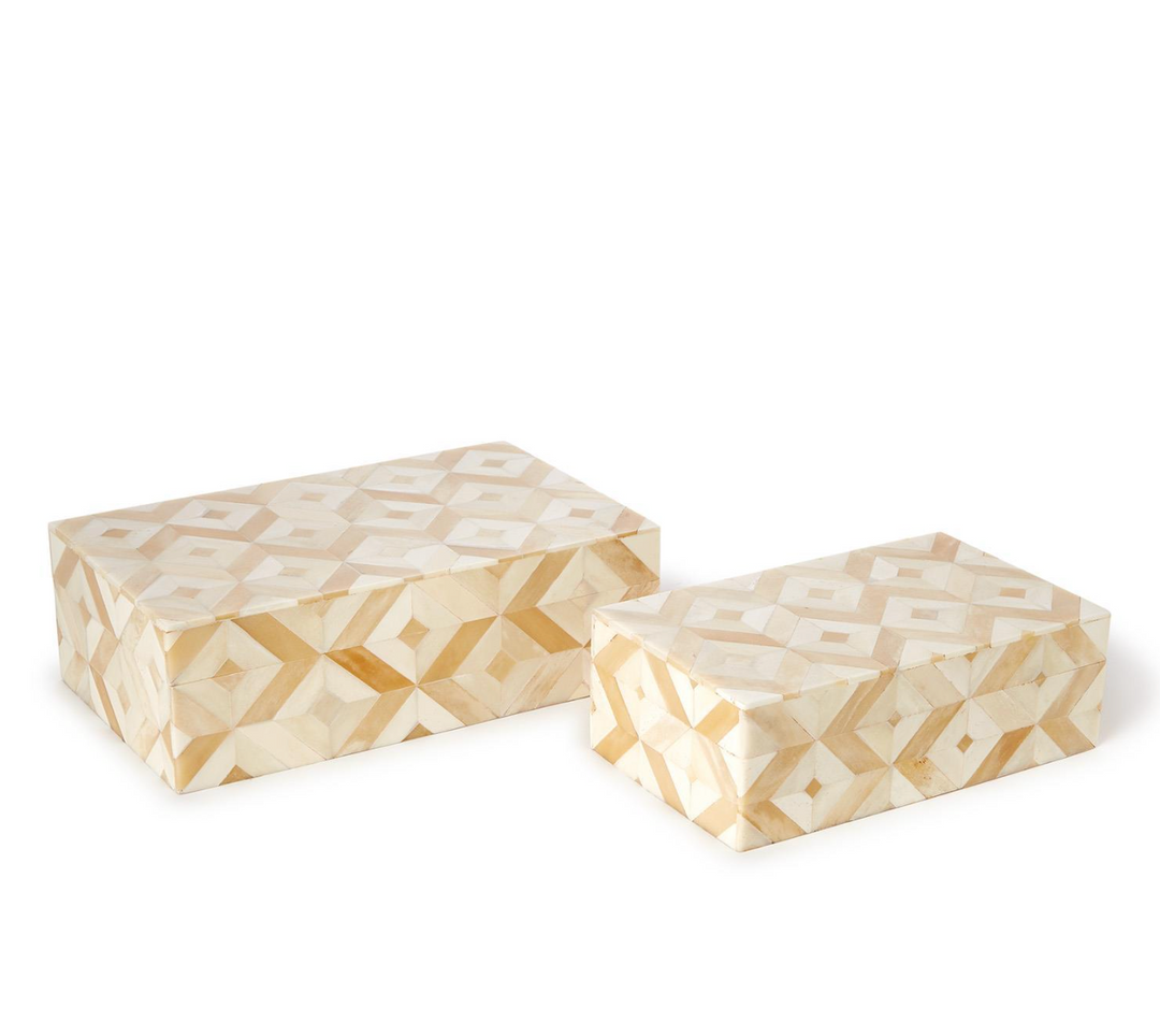 St Mark Diamond Covered Box | L
