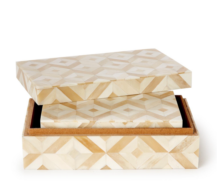 St Mark Diamond Covered Box | L