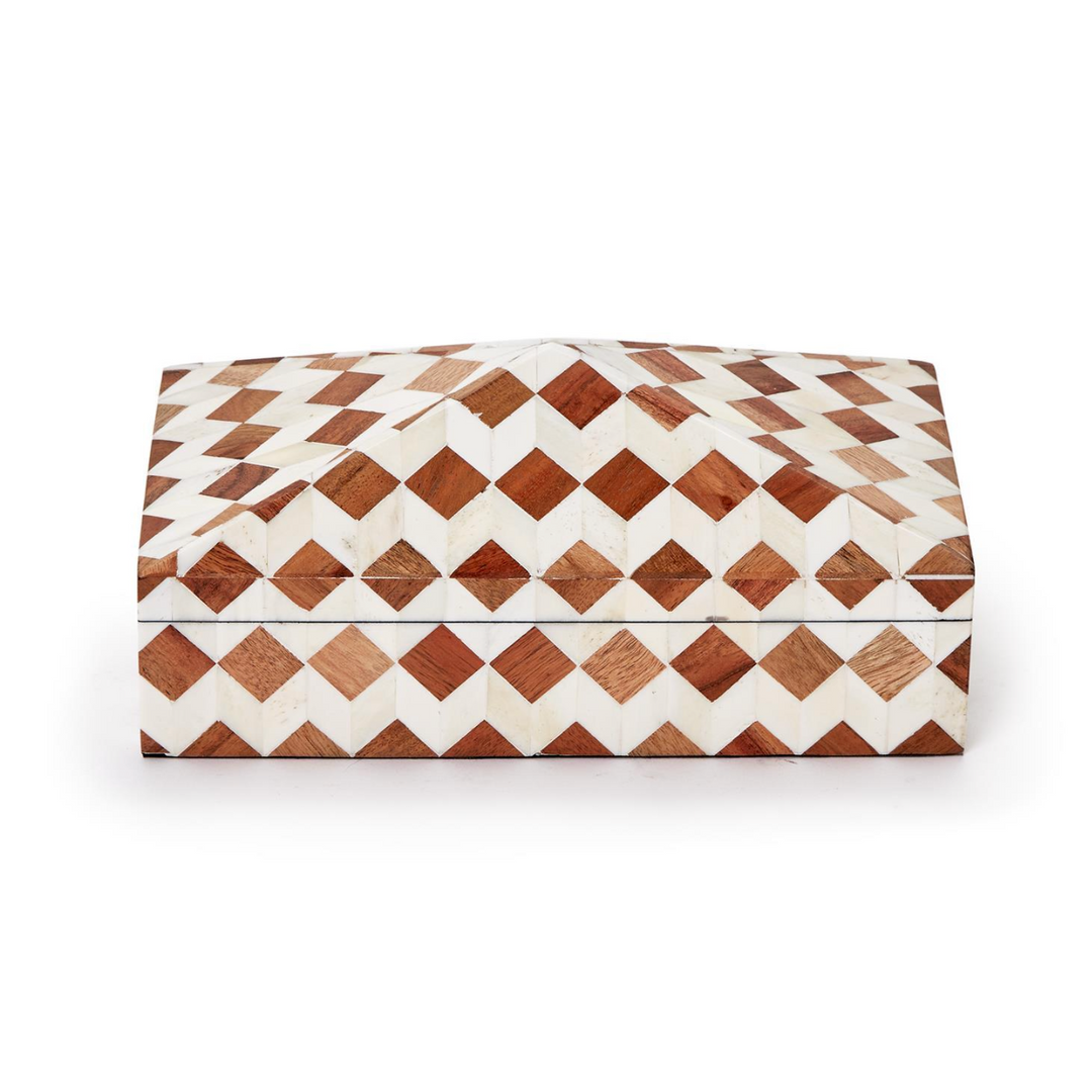Pyramid Mosaic Covered Box
