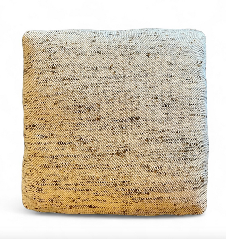 Custom 20" x 20" Pillow made from Designer Nubby Brown/Gold Cotton Fabric