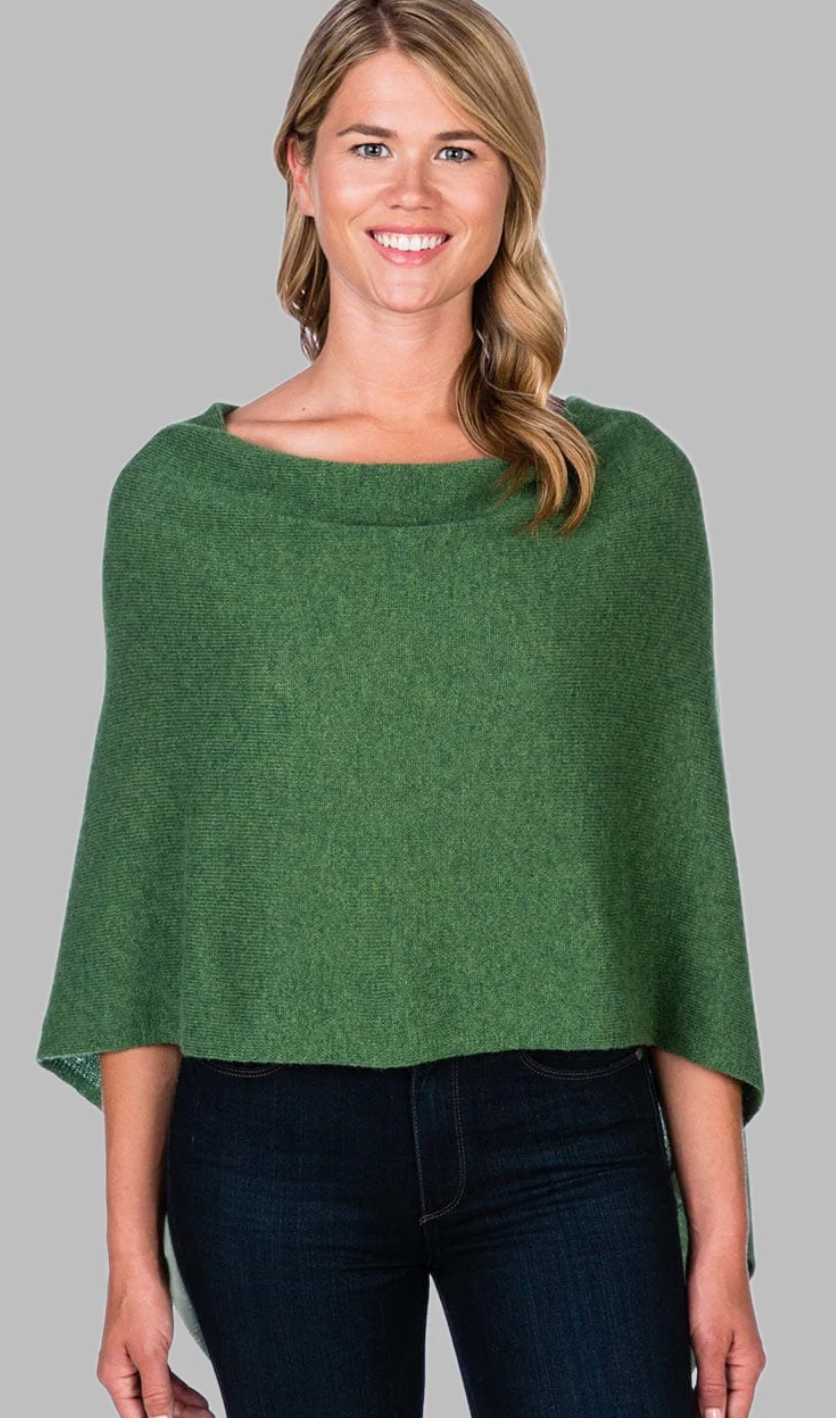 Claudia Nichole - Cashmere Topper in Basil