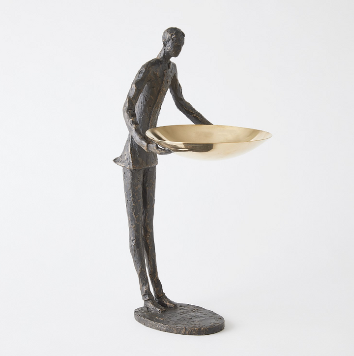 Bronze Wooster Sculpturew with Brass Plate