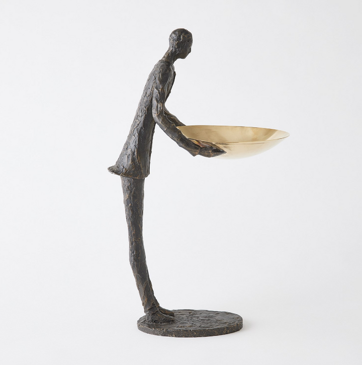 Bronze Wooster Sculpturew with Brass Plate