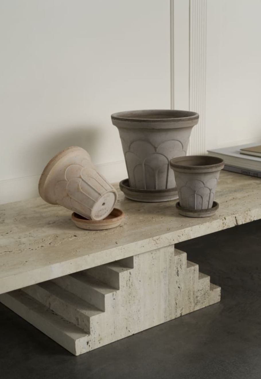 Fleur RAW Grey Pot + Saucer, Italy | 18GB