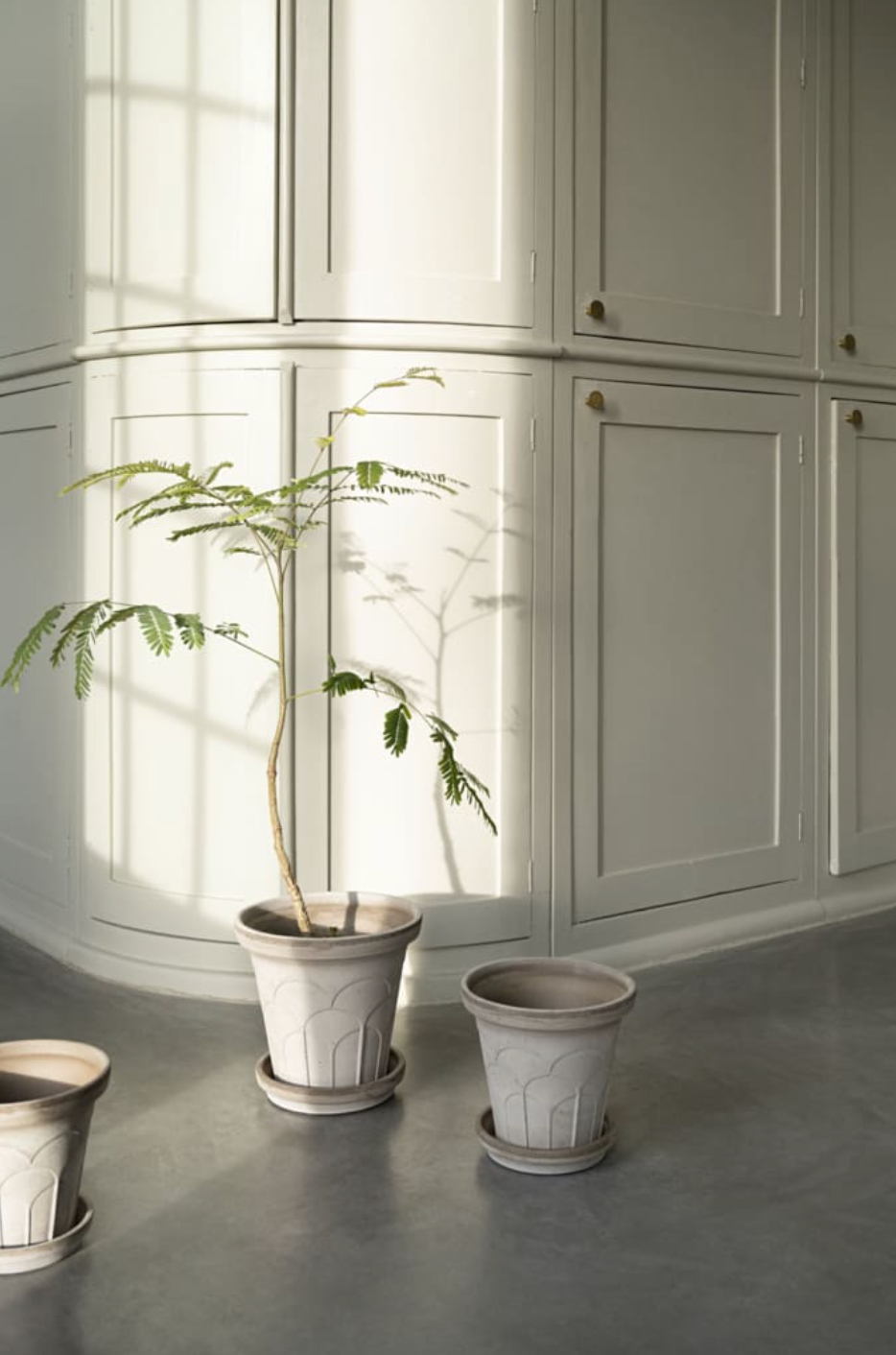 Fleur RAW Grey Pot + Saucer, Italy | 25GB