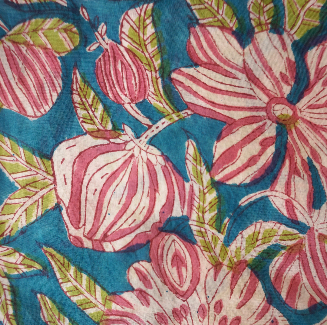 Claire Beaugrand - "Palma" Floral Print Cotton Robe | S/M