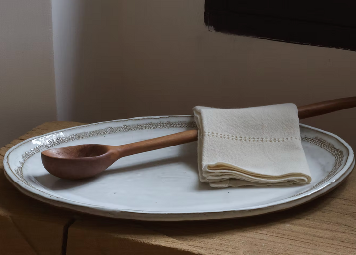 GUARDA - Oval Stoneware Serving Platter | L