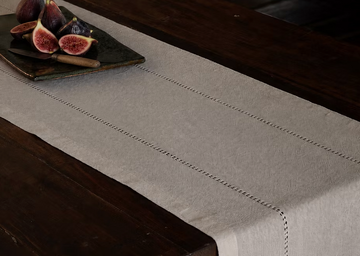 LIENZO - 90" Table Runner | Ecru
