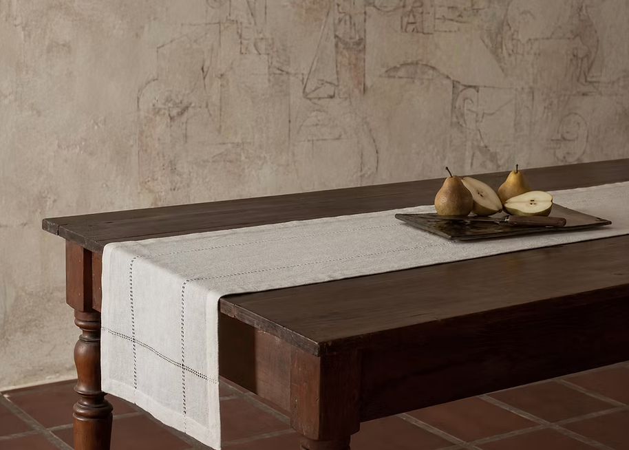 LIENZO - 90" Table Runner | Ecru