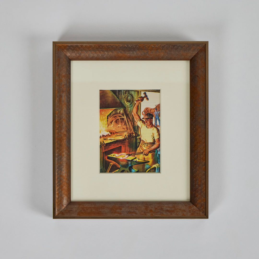 Vintage Instructional Prints Attributed to N. C. Wyeth | Set of 4-A