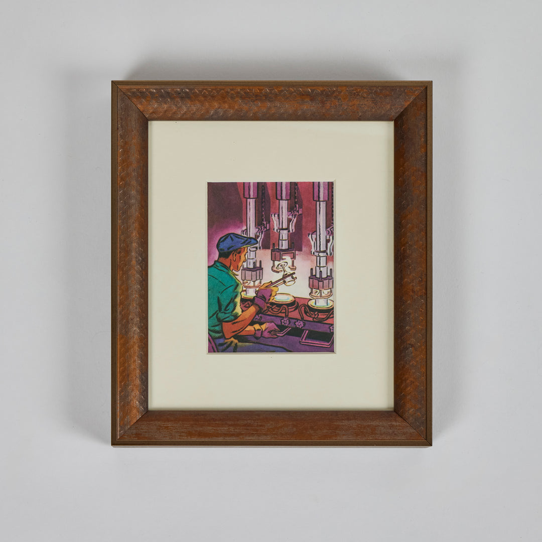 Vintage Instructional Prints Attributed to N. C. Wyeth | Set of 4-A