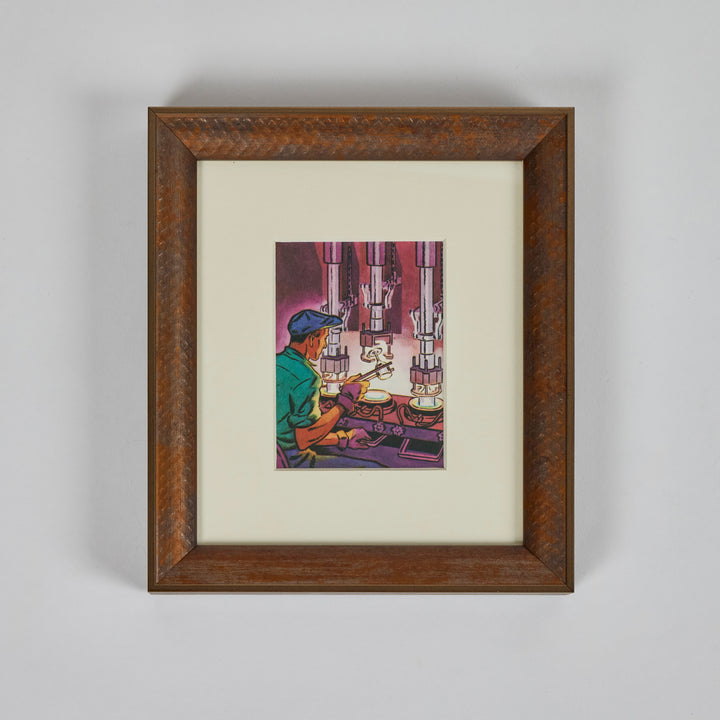 Vintage Instructional Prints Attributed to N. C. Wyeth | Set of 4-A