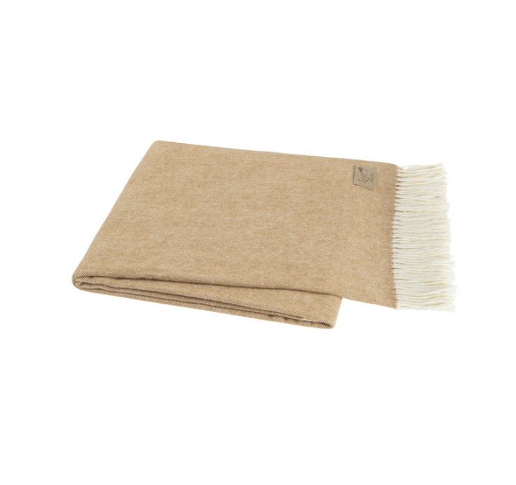 Lands Downunder - Italian Herringbone Throw Caramel