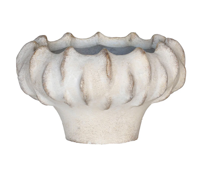 Concrete Lucid Shallow Planter | M