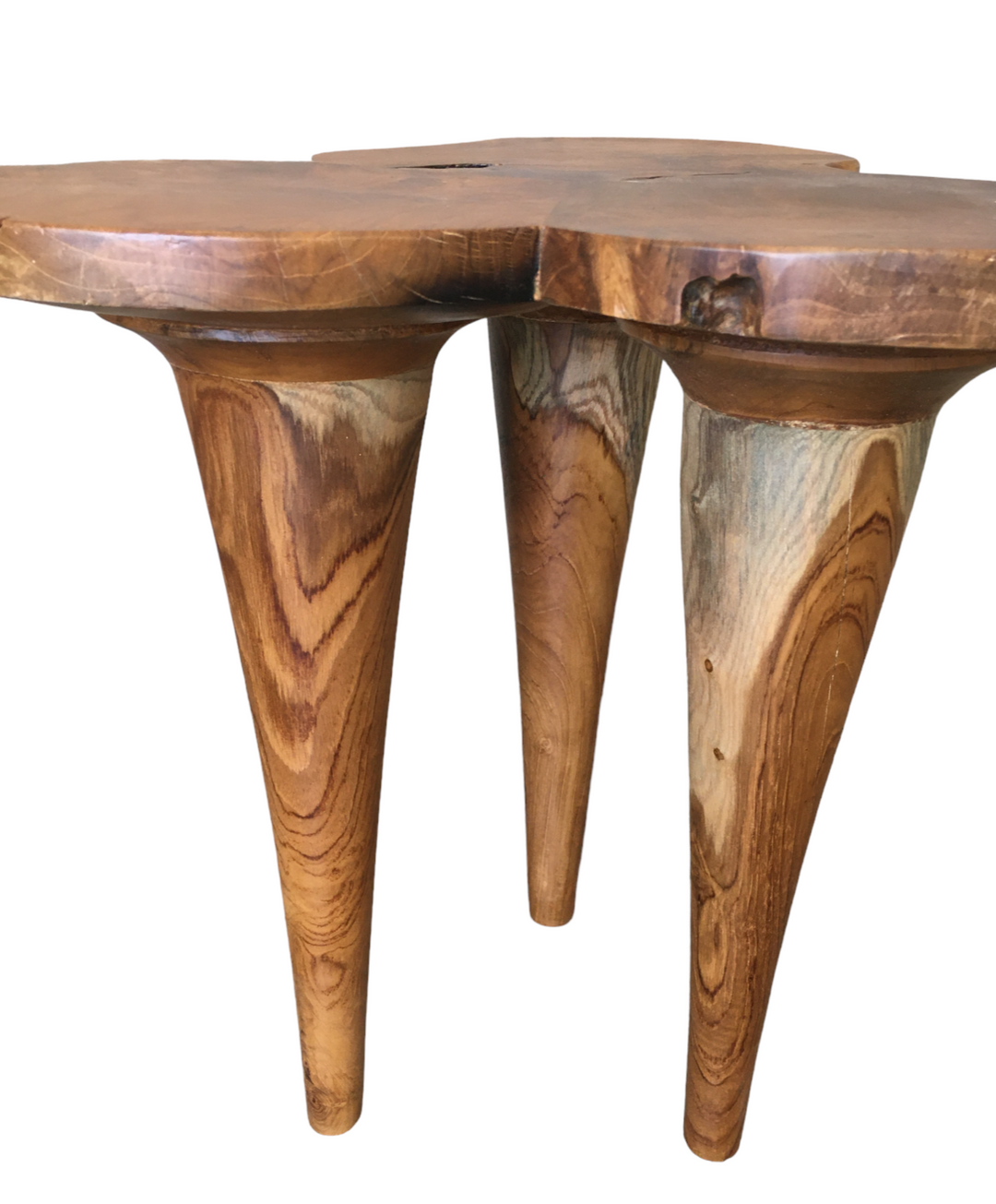 Teak Live Edge Root Wood Side Table | B